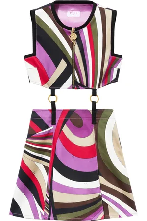 Puccini Iride-print mini dress