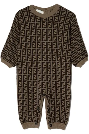 Fendi FF intarsia-knit romper