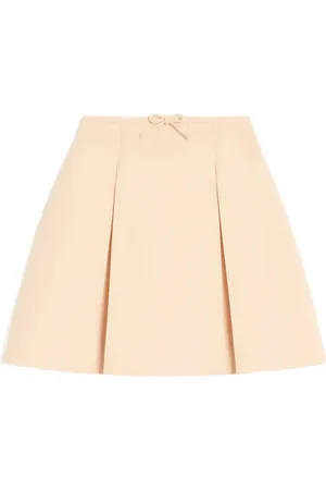 VALENTINO GARAVANI Crepe Couture mini skirt