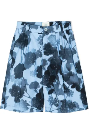 Fendi Logo-embroidered floral-print shorts