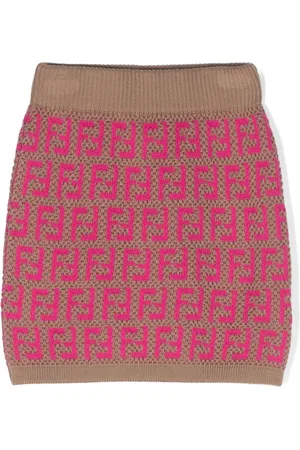 Fendi FF-motif knitted skirt