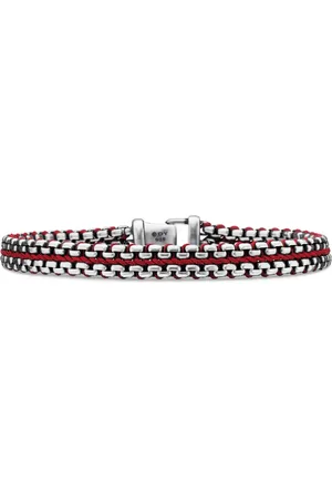 David Yurman Sterling Woven Box Chain bracelet (10mm)