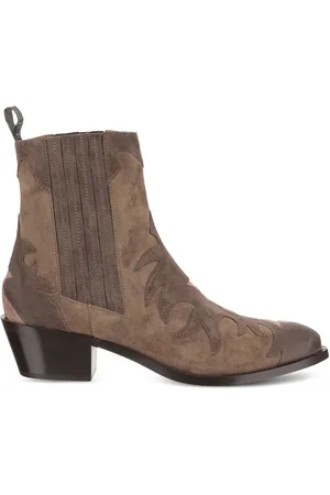 SARTORE Appliqué-detailing ankle boots