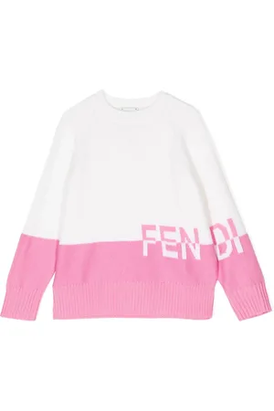 Fendi Logo-embroidered wool jumper