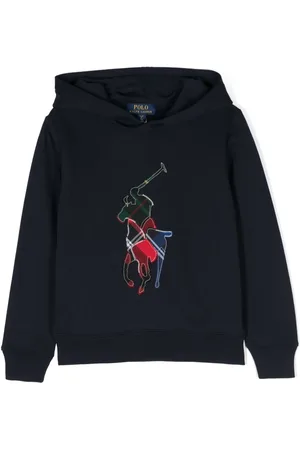 Ralph Lauren Logo-embroidered cotton-blend hoodie