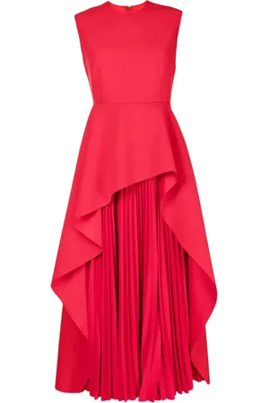 Solace Sleeveless flared midi dress