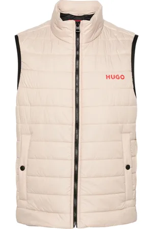 HUGO BOSS Logo-print quilted gilet