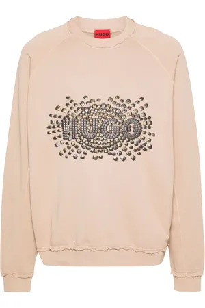 HUGO BOSS Logo-print cotton sweatshirt