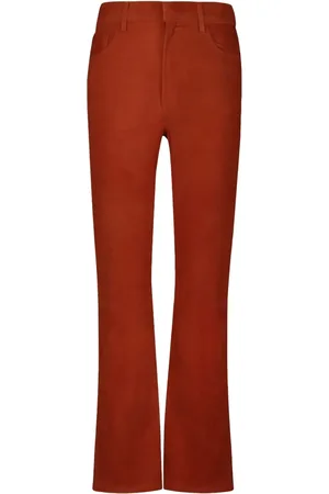 Paula Suede flared trousers