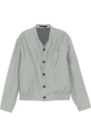 Giorgio Armani Slub-texture bomber jacket