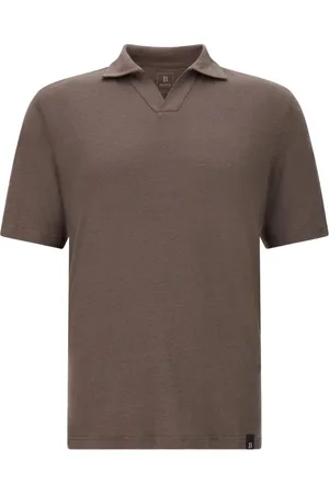 Boggi Milano Mélange-effect polo shirt