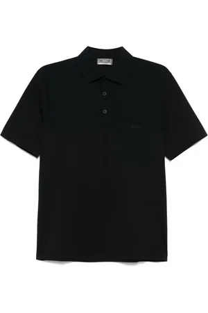 HERNO Logo-debossed polo shirt