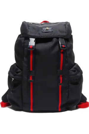 Gucci 2000-2020 Web-stripe canvas backpack