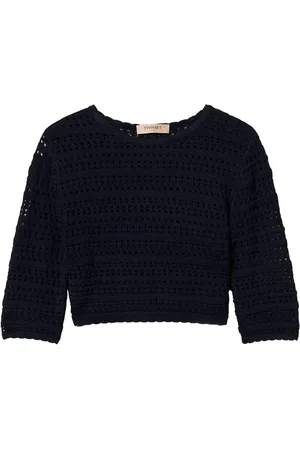 Twin-Set Cropped open-knit jumper