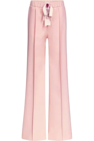AREA Crystal-embellished trousers
