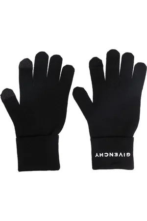 Givenchy Logo-embroidered knitted gloves