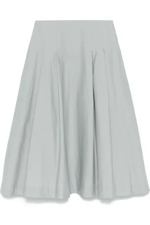 NUDE Pleat-detail midi skirt