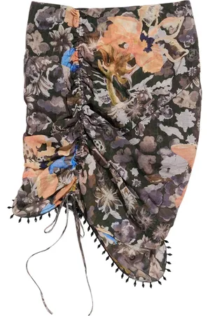 Bimba y Lola Floral-print mini skirt