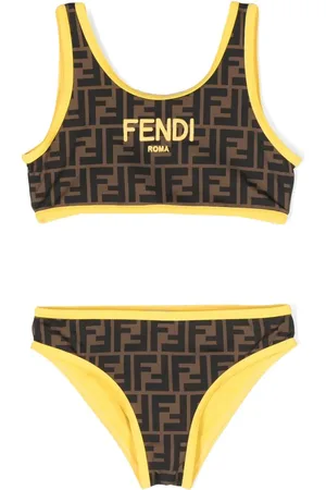 Fendi Logo-embroidered FF-print bikini