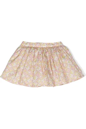 Fendi FF-motif cotton skirt