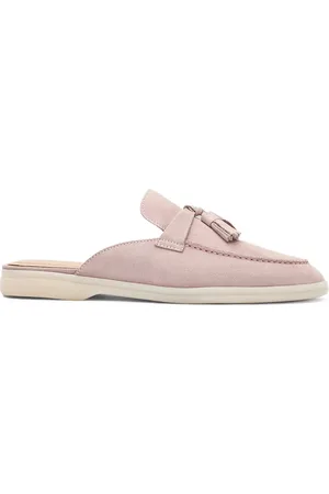 Scarosso Lucrezia tassel suede mules
