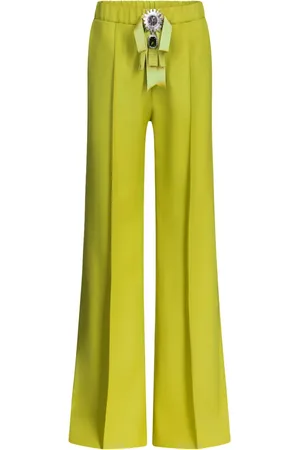 AREA Crystal-embellished trousers