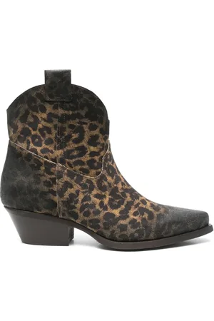 Metisse 50mm leopard-print cowboy boots