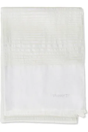 Twin-Set Textured-weave scarf