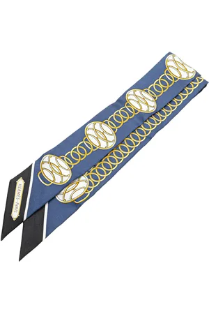 Hermès 2000-2024 Lift Profile Silk Twilly Scarf scarves