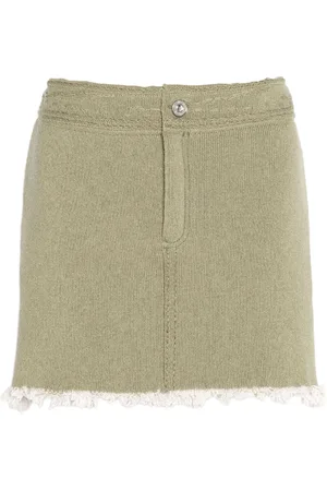 Barrie Frayed-hem mini skirt