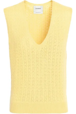 Barrie V-neck cashmere top