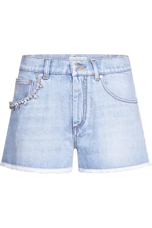 AREA Crystal-embellished shorts