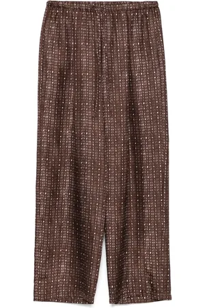 ALYSI Coral-print trousers