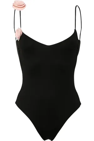 LA REVECHE Ashar floral-appliqué swimsuit