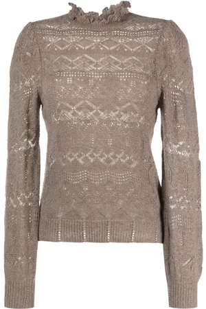 Ralph Lauren Pointelle-knit long-sleeved jumper