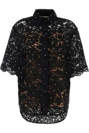Michael Kors Studded corded-lace shirt