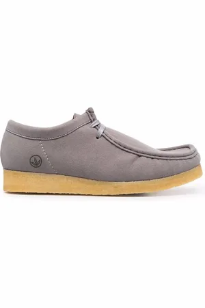 Clarks Logo-print lace-up boat shoes