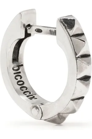 EMANUELE BICOCCHI Pyramid stud huggie hoop earring