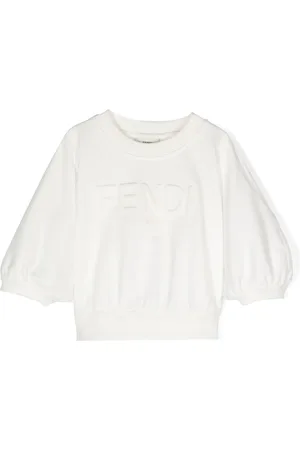 Fendi Embossed-logo batwing-sleeve sweatshirt