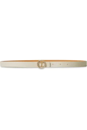 Twin-Set Lizard skin-effect leather belt