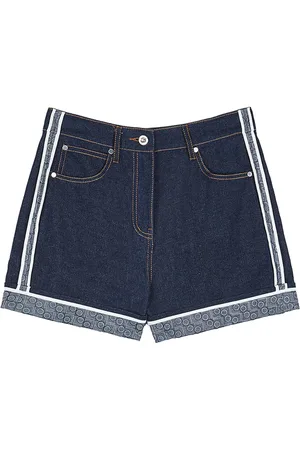 PORTS 1961 P-logo denim shorts
