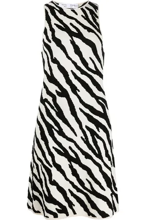 Proenza Schouler Tiger-print knit mini dress