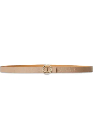 Twin-Set Lizard skin-effect leather belt