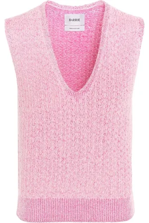 Barrie V-neck cashmere top