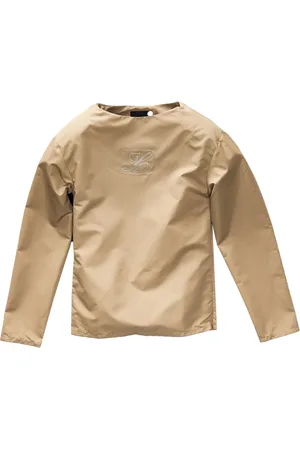 LUAR Rhinestone-logo "Beige" blouse