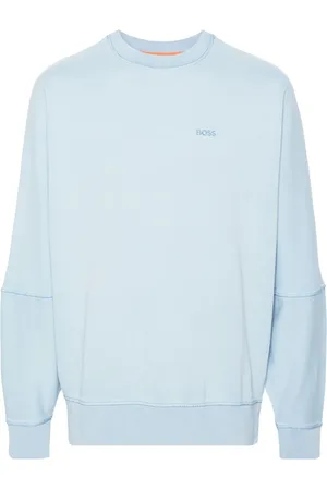 HUGO BOSS Logo-embroidered cotton sweatshirt