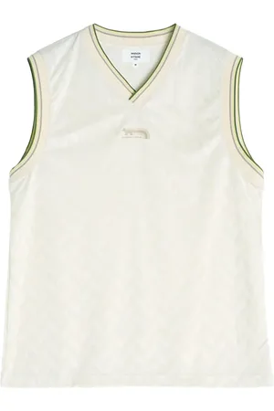 Maison Kitsuné Flash Fox-jacquard tank top