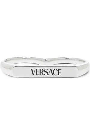 VERSACE Logo-engraved ring