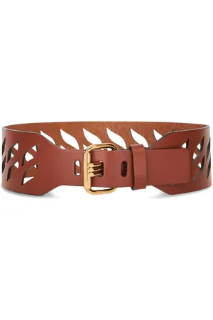 Etro Cut-out detail leather belt