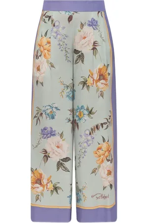 Self-Portrait Floral-print trousers
